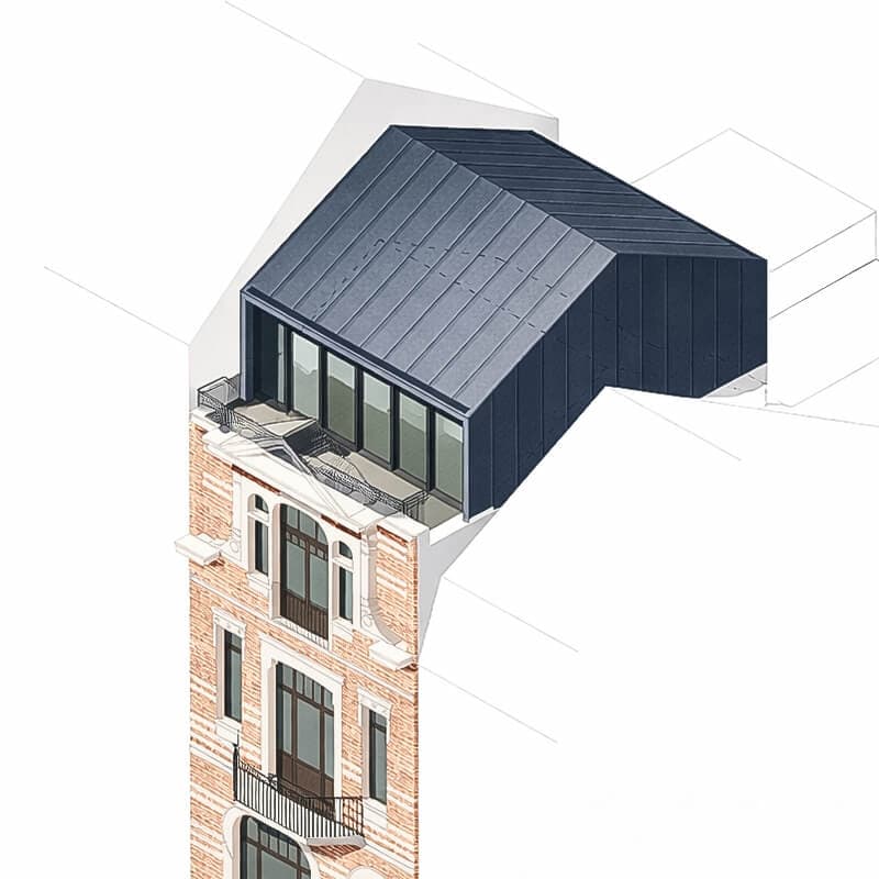 Image d'exemple d'un service de rénovation de toiture