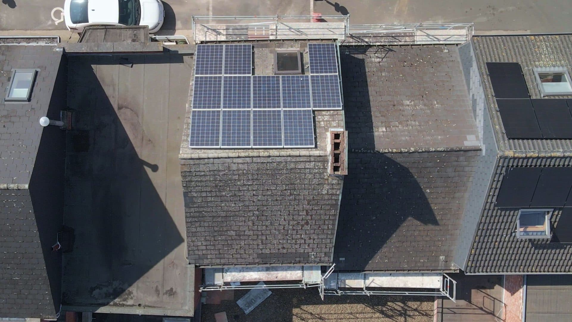 Roof before/after - before